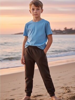 Garanimals cotton blend thin charcoal leggings Unisex 3T pull-on elastic waist